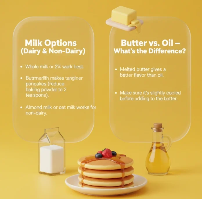  Ingredient Substitutions for fluffy Pancake Recipe