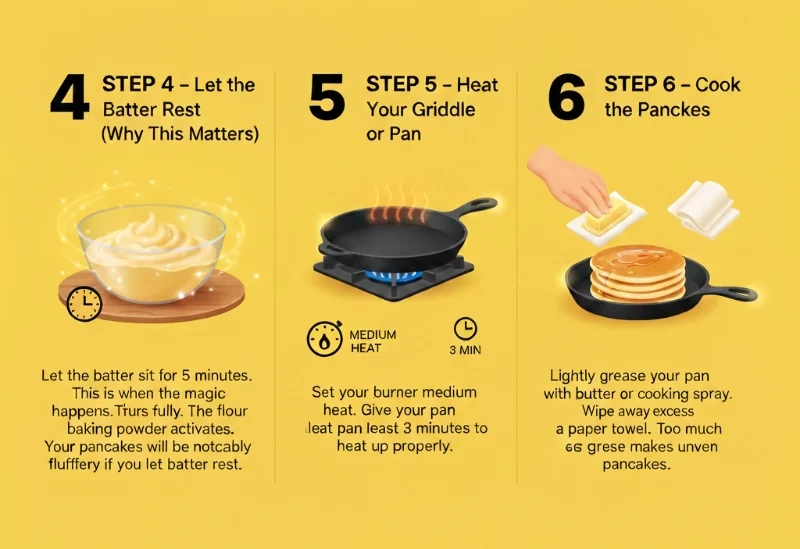 Pancake Recipe ingredients step by step .