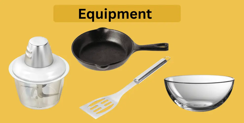 Image showing equipments for easy potato pancake recipe