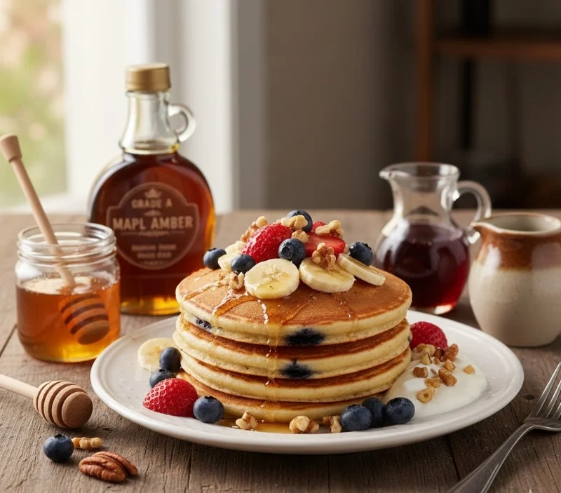 American pancake recipe toppings