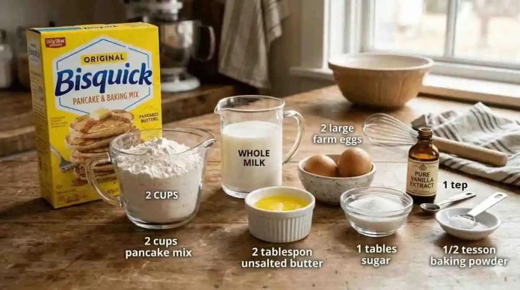 bisquick pancake recipe ingridients